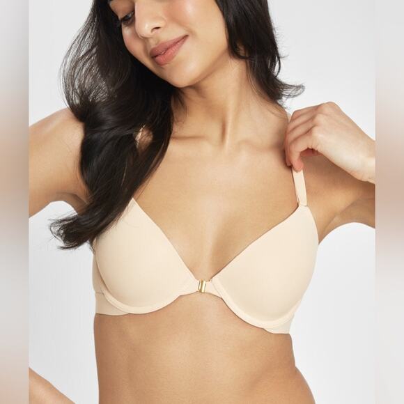 Lively Nude Front Close T-Shirt Bra 34DD Toasted Almond NWT - Picture 1 of 9